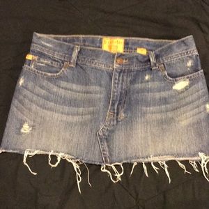 Hollister jean skirt